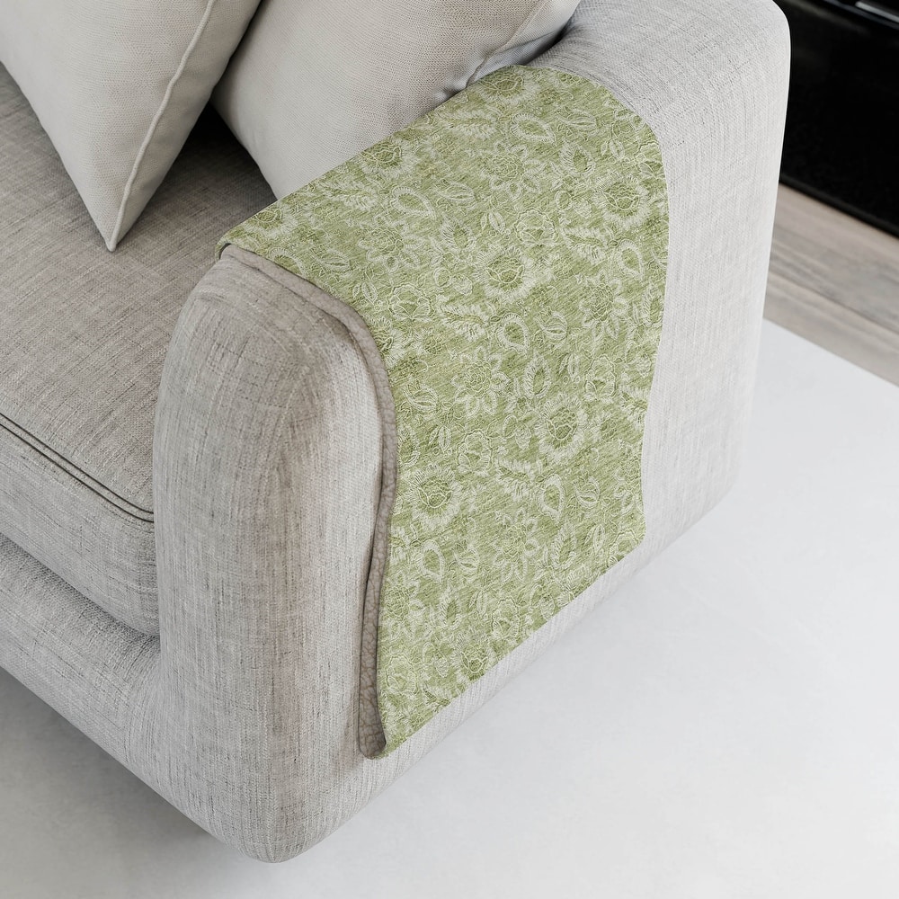 Premium Machine Washable Floral Sherpa Throw Blanket