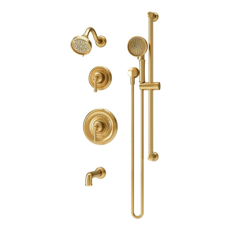 Symmons 589615TRM Braston Tub and Shower Trim Package with 1.5 GPM - Brushed Bronze