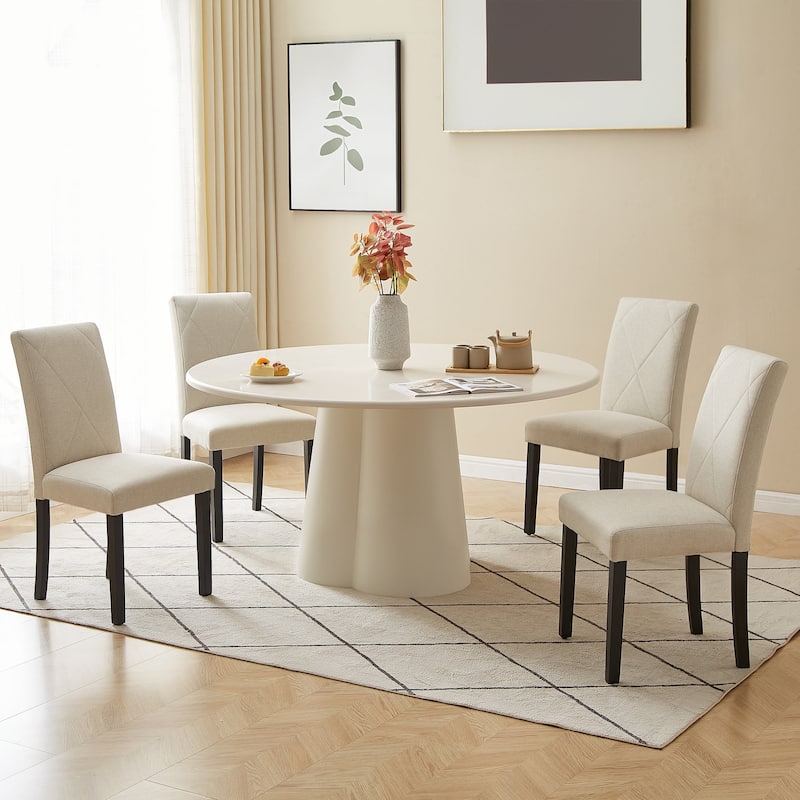 Javlergo Dining Chairs Set of 2/4/6, Upholstered Kitchen Chairs Dining Room Side Chair with Padded Seat Back