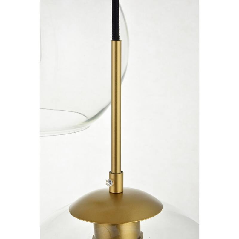 7-Light 54 inch Pendant with Clear Glass
