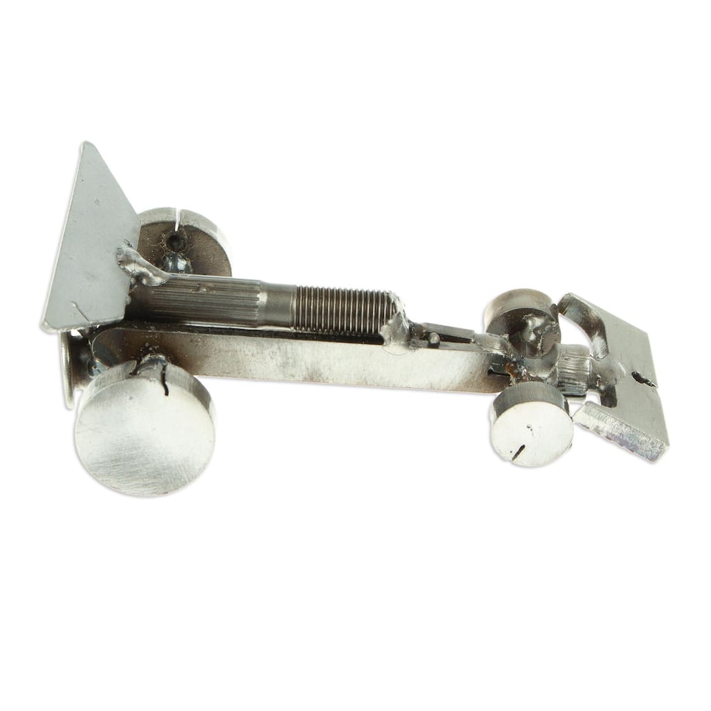Novica Handmade Eco-Friendly Formula Recycled Scrap Metal Statuette