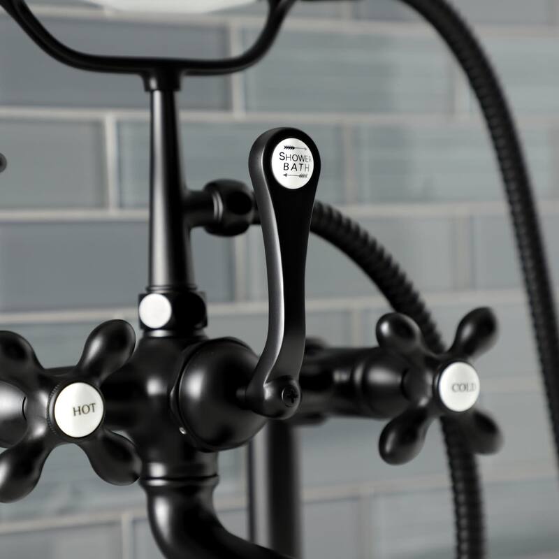 Kingston Brass Aqua Vintage Deck Mounted Clawfoot Tub Filler with