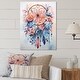 preview thumbnail 1 of 5, Designart "Colorful Dreamcatcher Mystic Serenity III" Dream Catcher Metal Wall Art Prints