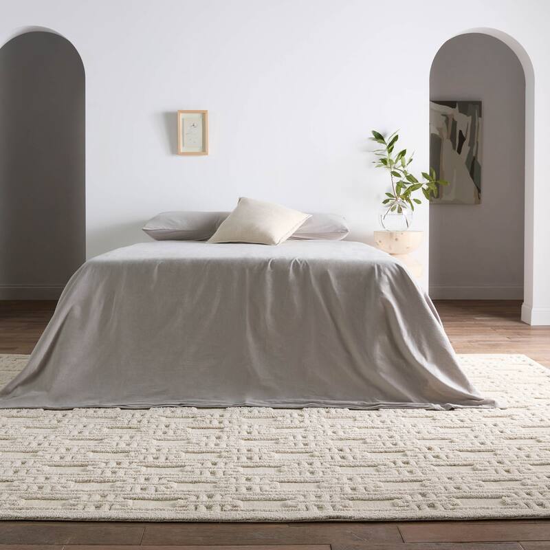 Fadil Geometric Cream Rug