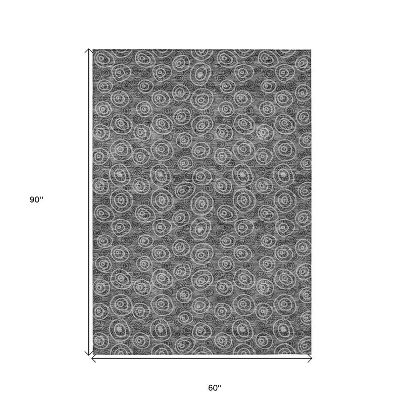 HomeRoots Geometric Transitional Rectangle Outdoor Rug