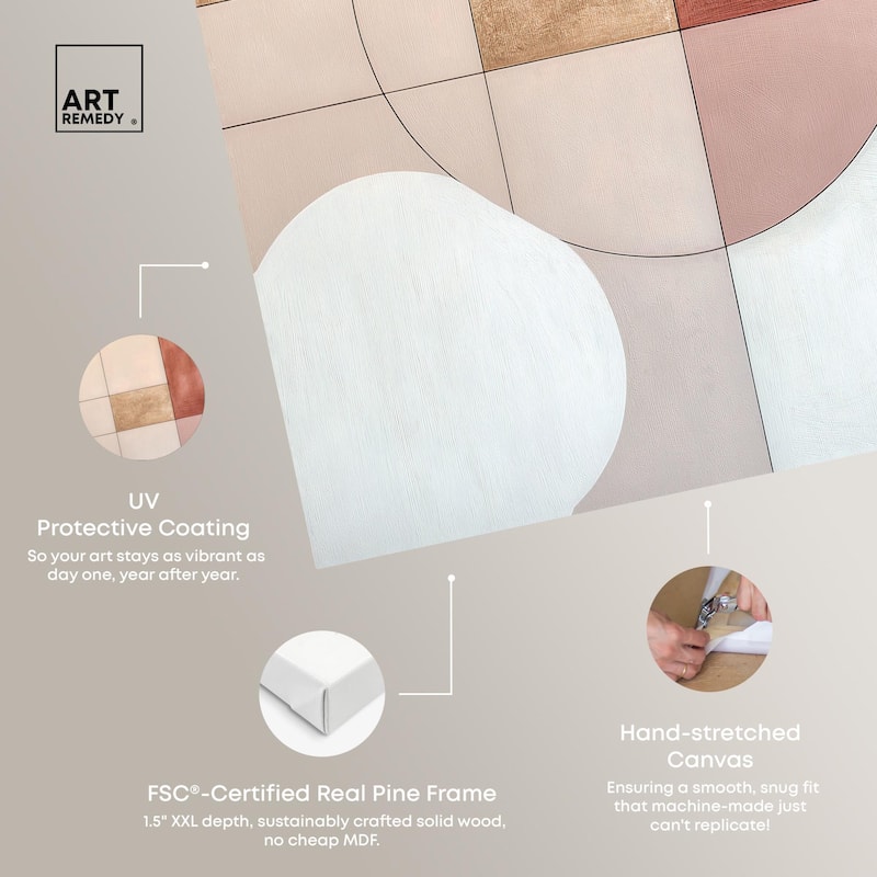 Modernist Circles II Canvas by Art Remedy, Gallery Wrapped