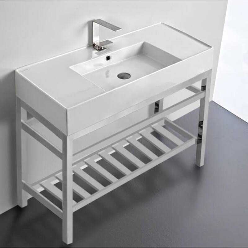 Nameeks Scarabeo 5124-CON2-Three Hole Teorema 2 40" Rectangular