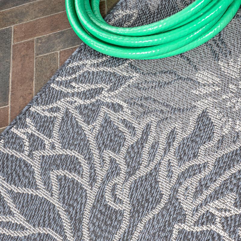 JONATHAN Y Lotus Modern All-Over Floral Indoor/Outdoor Area Rug