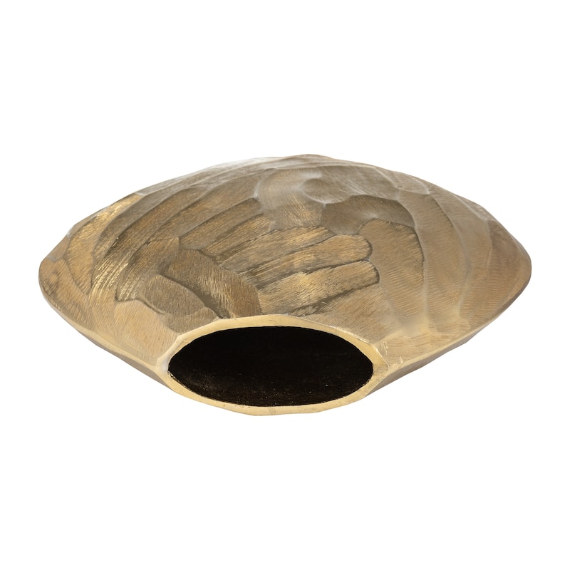 Sagebrook Home Contemporary Hammered Metal Vase