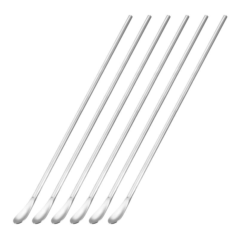 Stainless Steel Stirring Spoon, 6Pcs Long Handle Spoon
