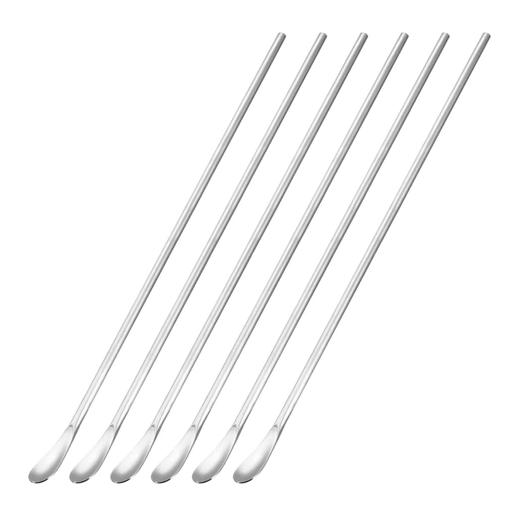 Stainless Steel Stirring Spoon, 6Pcs Long Handle Spoon