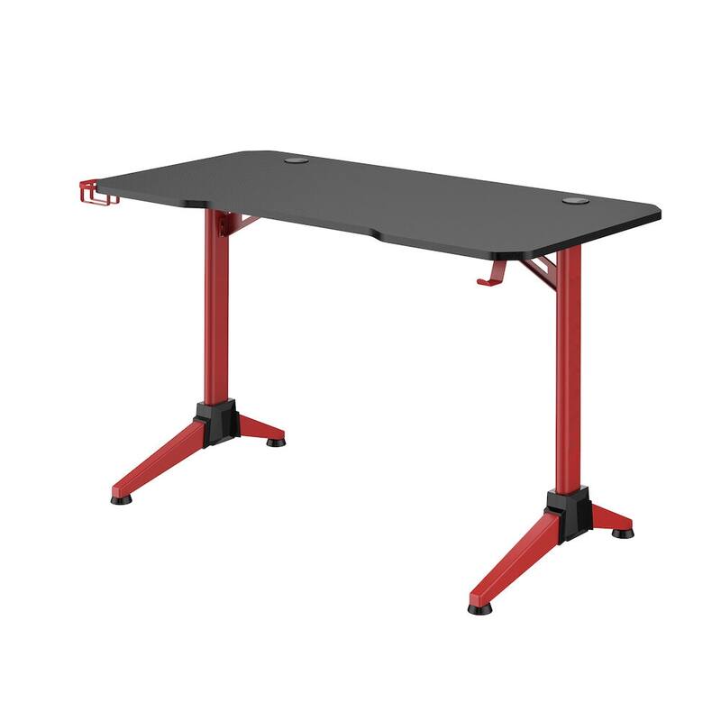 Computer Gaming Desk Table with Multi-Color LED Light - Overstock ...
