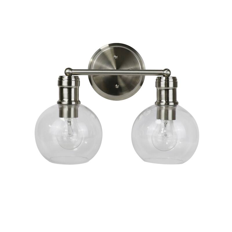 Bath/ Vanity Fixture w/ Clear Globe Glass