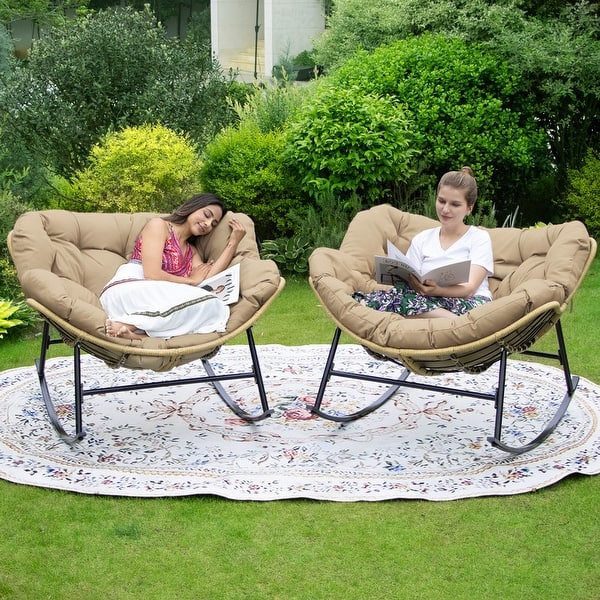 Outdoor Papasan Rocking Chair Cover, 41inch Waterproof Patio 41