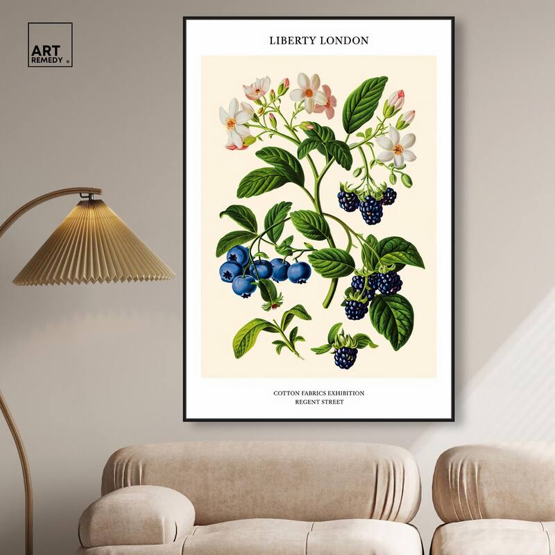 Berries and Blooms II Canvas by Art Remedy