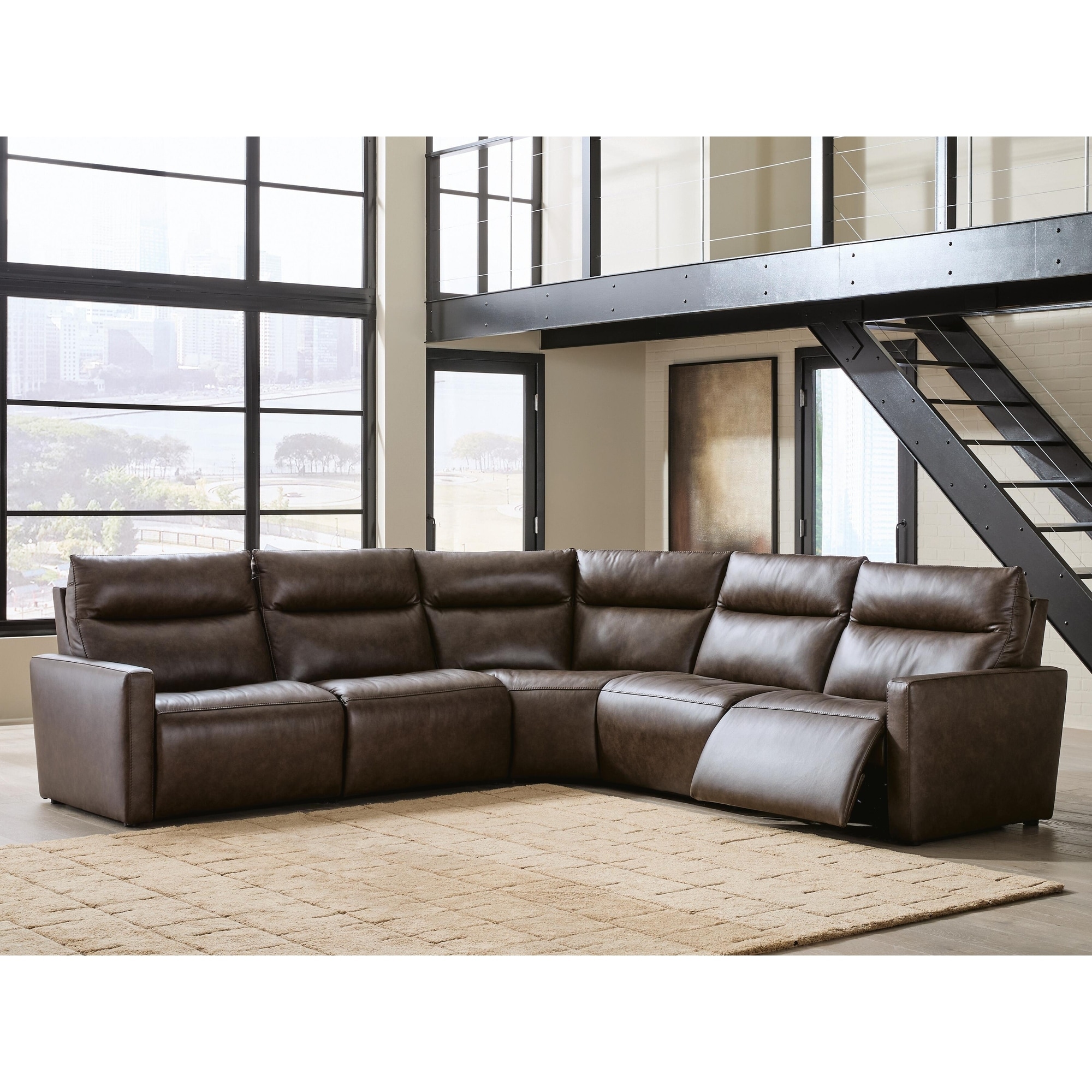 Signature Design by Ashley ModZ 5-Piece Power Reclining Sectional - 119" W x 119" D x 41" H