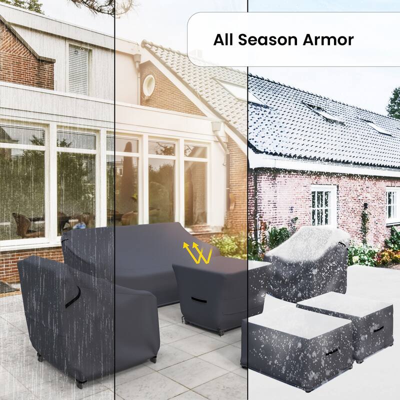 Forever Patio Outdoor Wicker 6-Piece Furniture Cover - 36 x 73 x 35