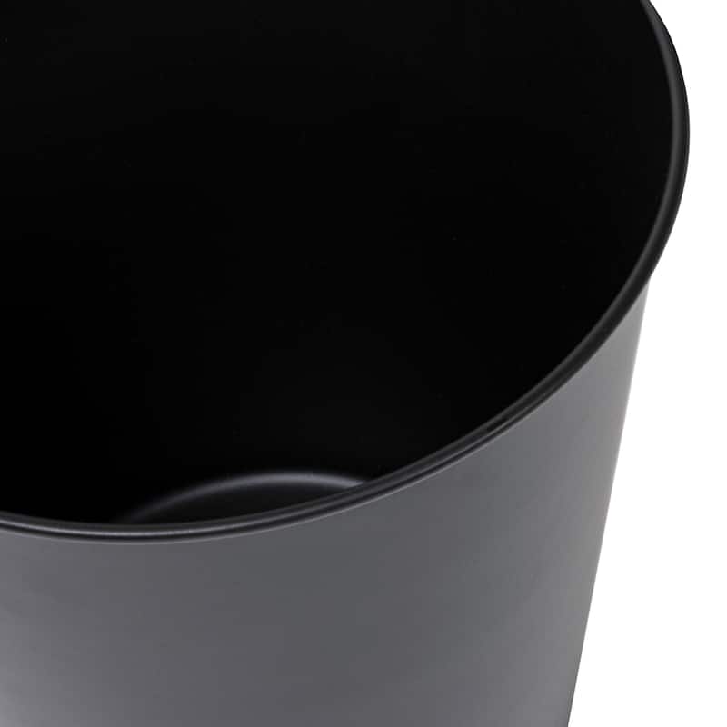 happimess Nolan Modern Classic Smooth Steel 2-Gallon Wastebasket