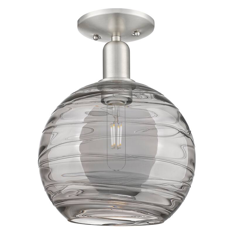 Innovations Lighting Endless Possibilities Arcadia - Athens Deco Swirl - 1 Light 10" Semi-Flush Mount