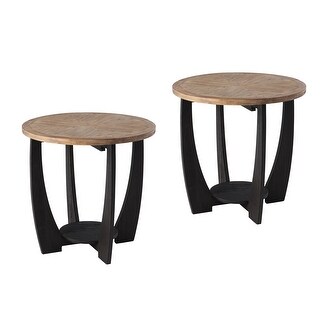 COZAYH Rustic Farmhouse End Table, French Country Accent Coffee Table ...