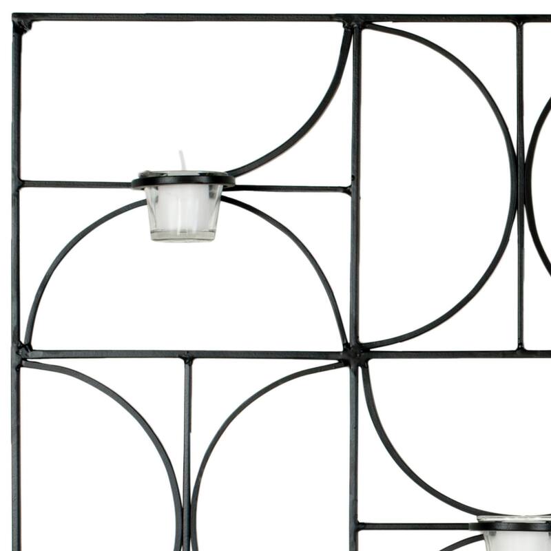 SAFAVIEH Lighting Ezzelina Deco Candle Holder Wall Sconce - 47.2" x 4.7" x 28.3" - 47Wx5Dx28H