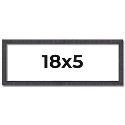 18x5 Frame Brown Picture Frame - Complete Modern Photo Frame Includes