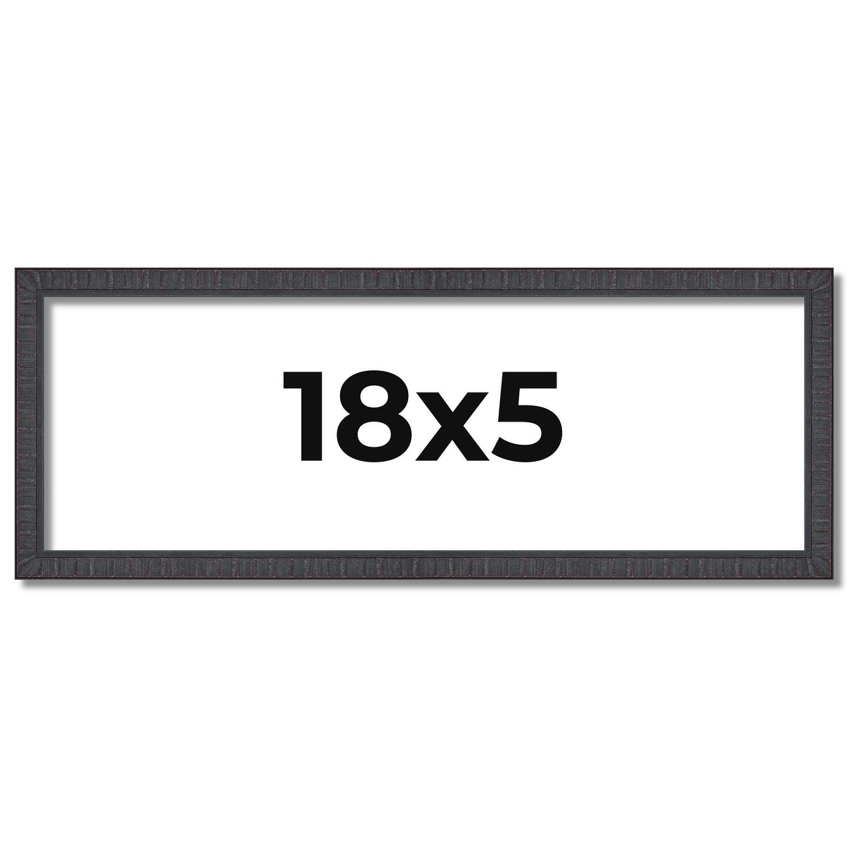 18x5 Frame Brown Picture Frame - Complete Modern Photo Frame Includes