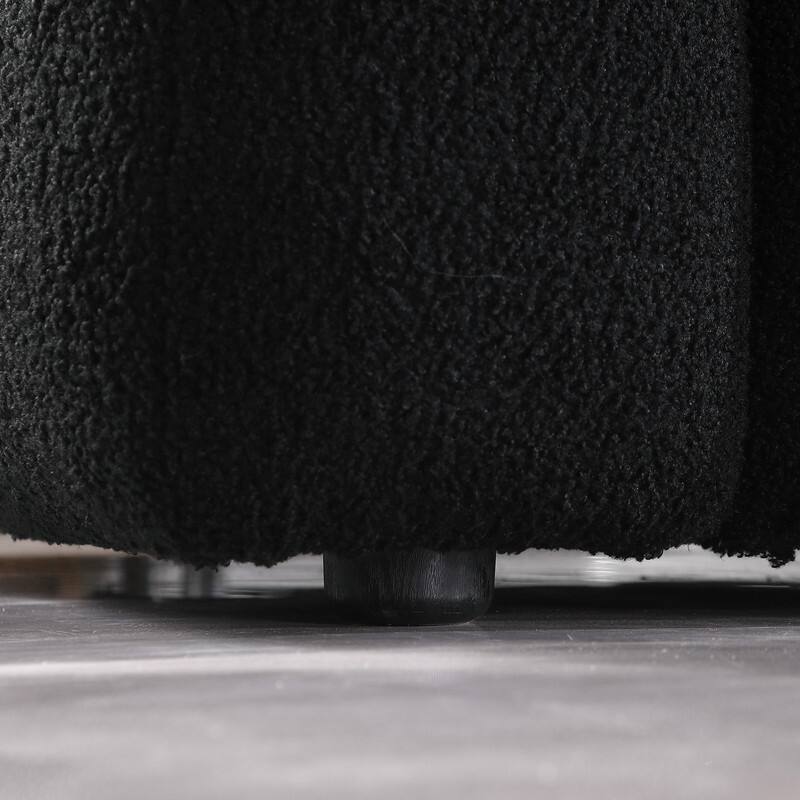 35.83" Deepth Marshmallow Boucle Sofa for Living Room