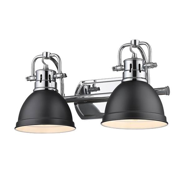 slide 2 of 2, Duncan 2 Light Bath Vanity - 16.5"x8.5" 16.5"x8.5" - Chrome