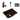 Sinkology Hawking Copper 17" Rectangular Dual Flex Bath Sink with Ashfield Faucet Kit