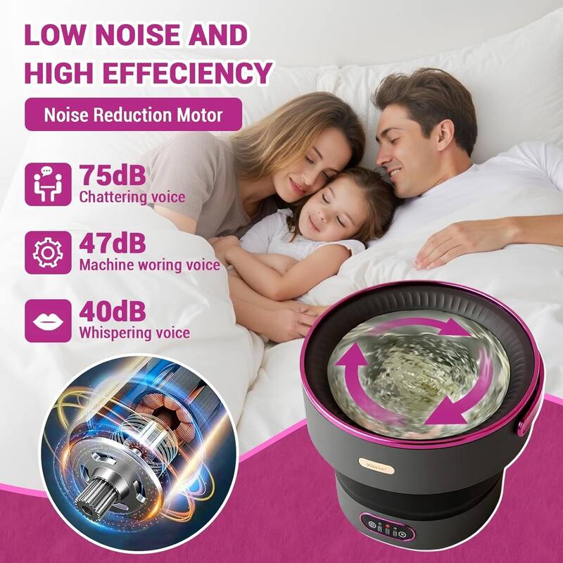 13L Mini Portable Washing Machine and Dryer for RV Travel Hotel Laundry - N/A