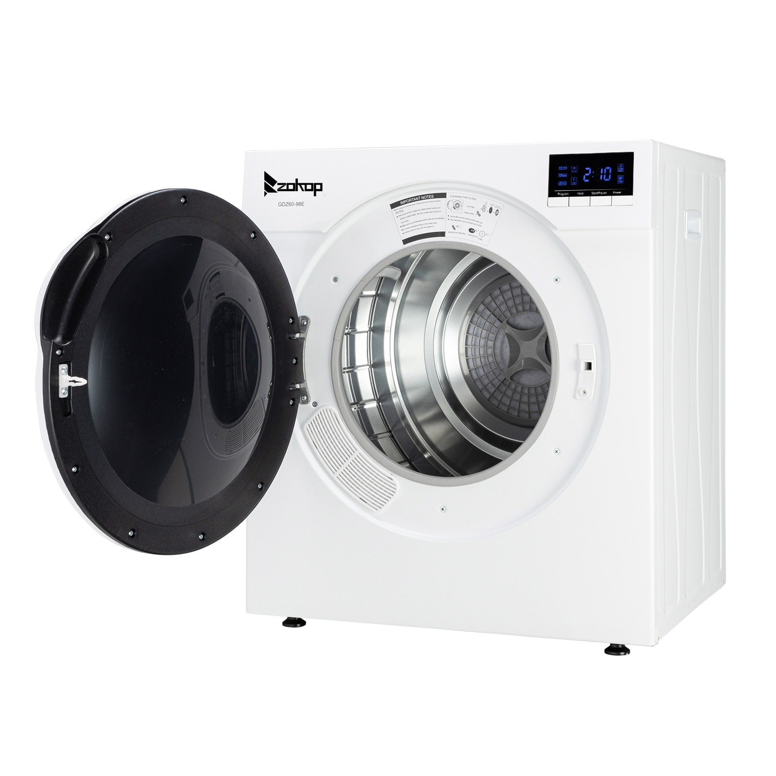Heat Care 60°C Low Temperature Dryer　新品 Simzlife 1.8 Cu. ft. Portable Dryer with Filtration Systems