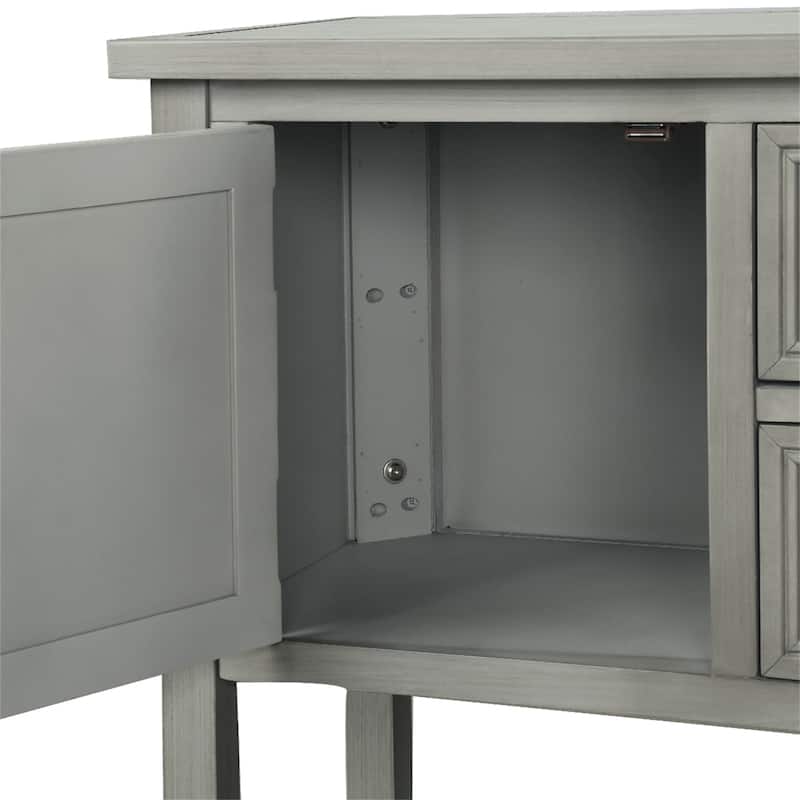 Console Table with Bottom Shelf