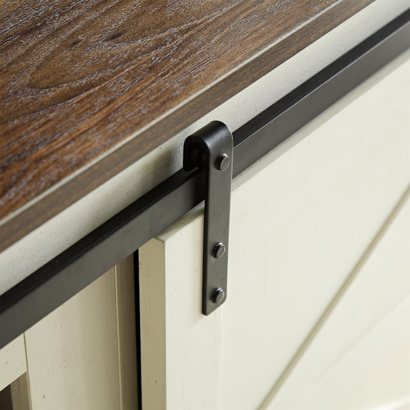 Farmhouse TV stand with outlets