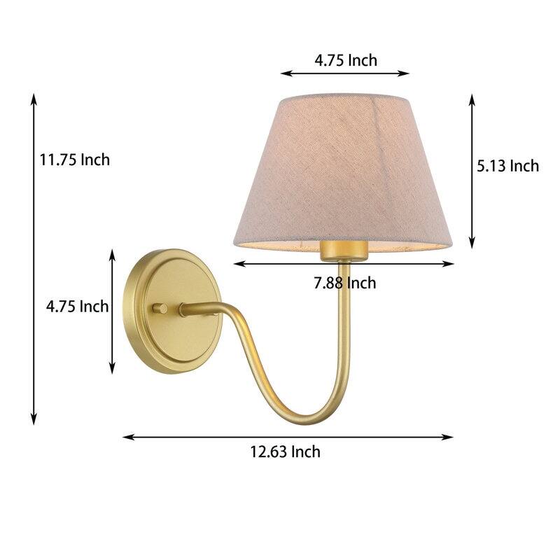 Acroma - 1 Light Steel Dimmable Armed Sconce - N/A