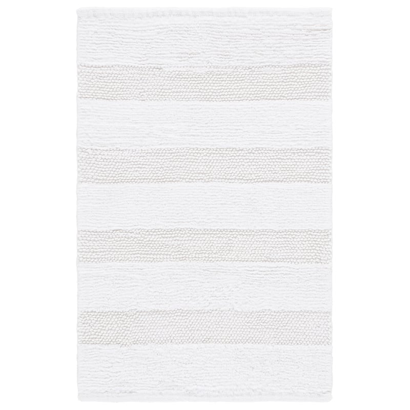 SAFAVIEH Home Harper Textured Striped 32"L x 20"W Bathmat Set of 2