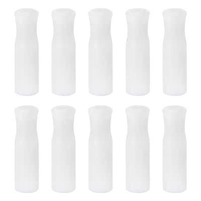 10pcs Silicone Straw Tips for 1/4 Inch OD Stainless Steel Straws