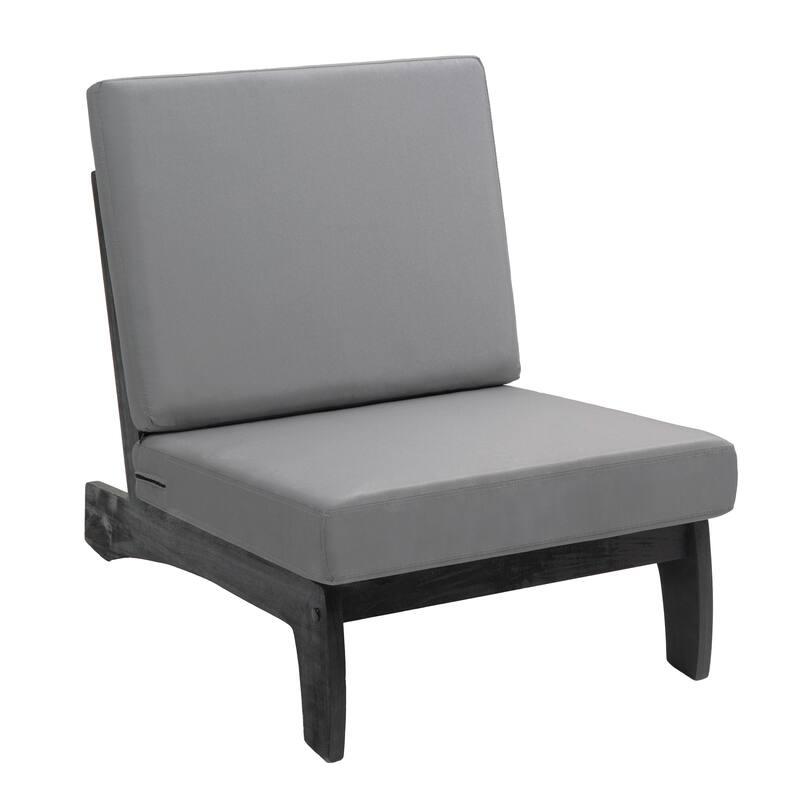 2 Set Patio Acacia Wood Outdoor Chair