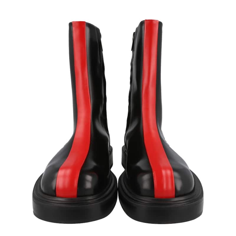 Ferragamo Florentia Contrasting Insert Ankle Boots