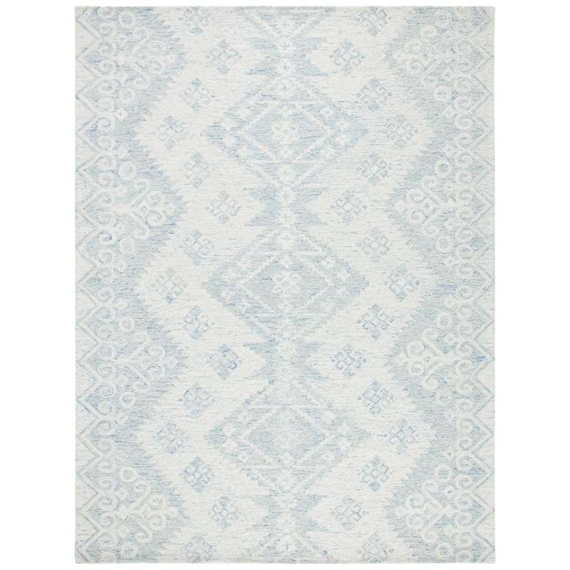 SAFAVIEH Handmade Micro-Loop Stella Modern Wool Rug - 5'
