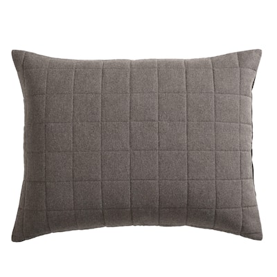 Calvin Klein Melange Cotton Flannel Solid 2 Piece Sham Set