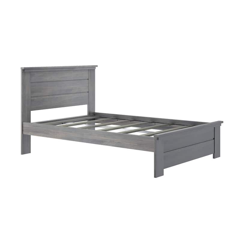 Max and Lily Farmhouse Full Bed with Panel Headboard