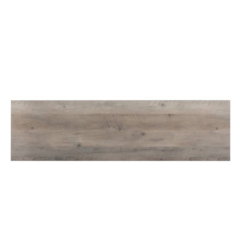 Gray American Design 58.07" Fireplace TV Stand with 23-inch Electric Fireplace for TVs Up to 65"
