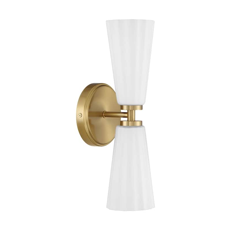 Bellevue SHWS43575 Meridian 2 Light 15" Tall Bathroom Sconce with