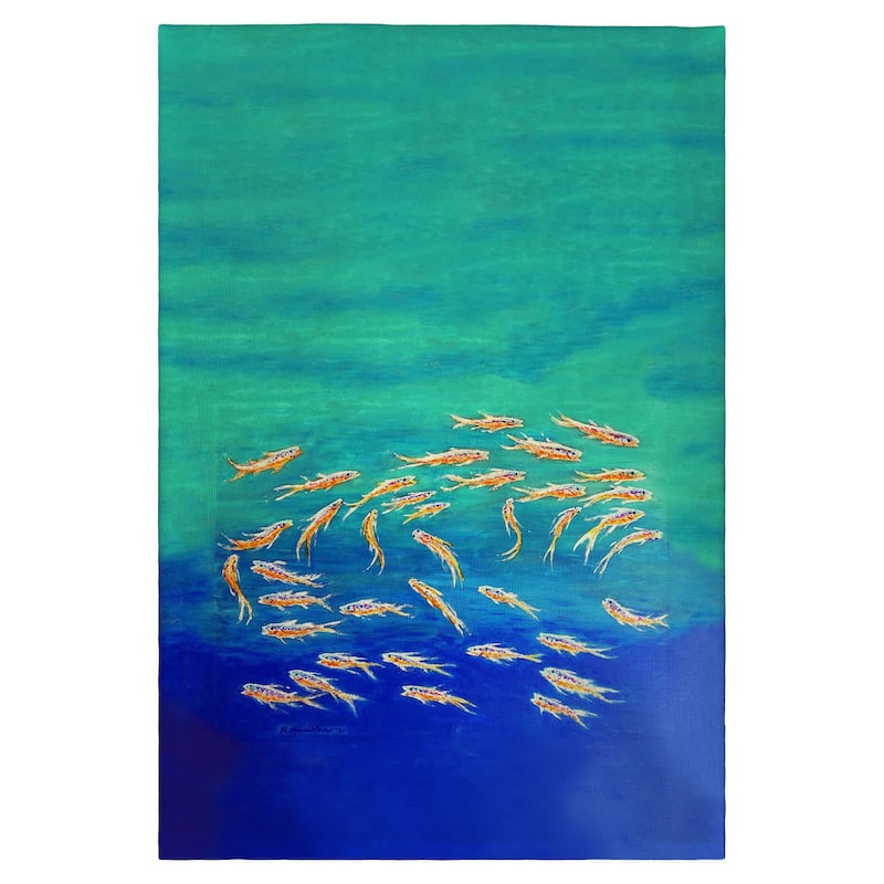 Schooling Fish Guest Towel - 20x20