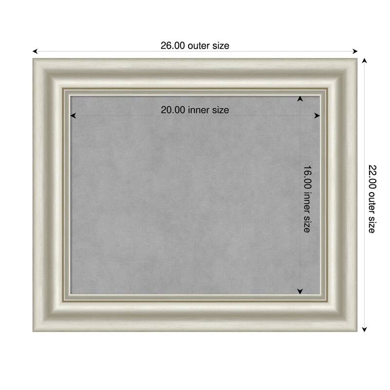 Amanti Art Sophia Gold Framed - 26 x 22 in - Sophia Silver