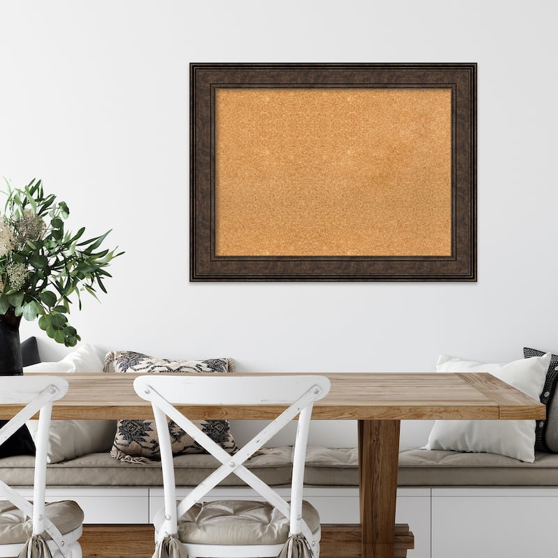 Ridge Framed Cork Bulletin Memo Board
