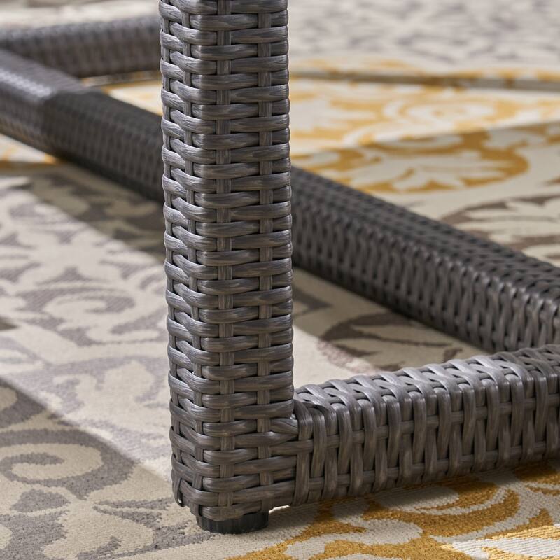 Santa Rosa PE Wicker/ Aluminum Outdoor 7-Seat Sofa Dining Set by Christopher Knight Home