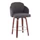 Option Grey Fabric & Chrome Accent