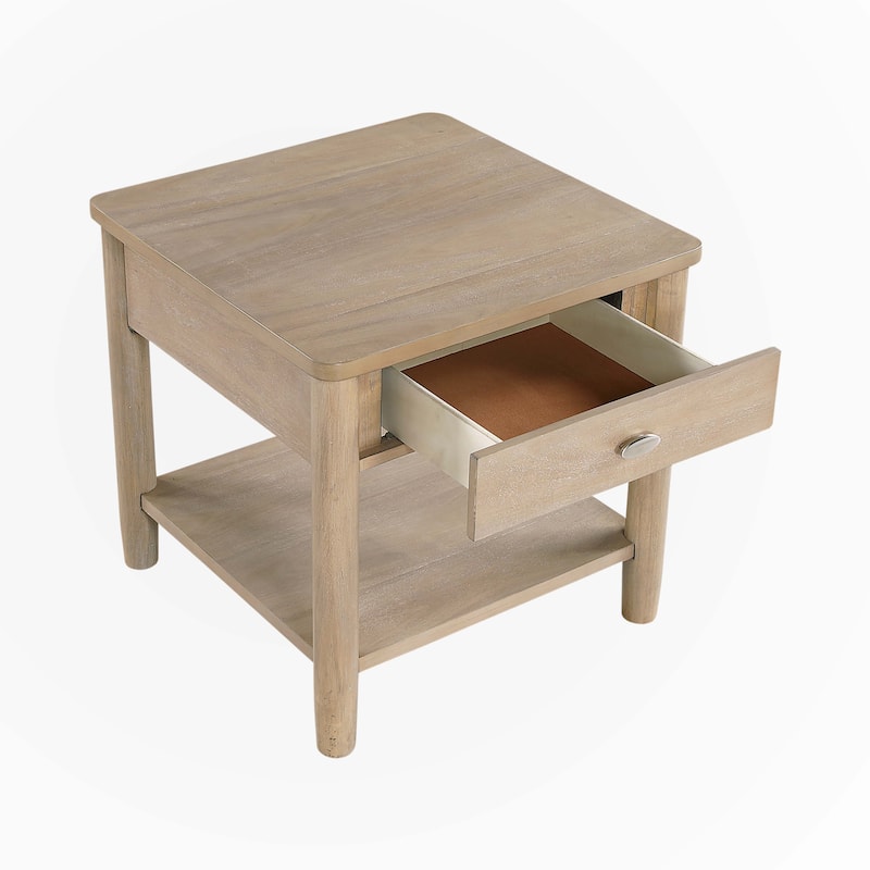 Classic Natural Finish 1pc End Table